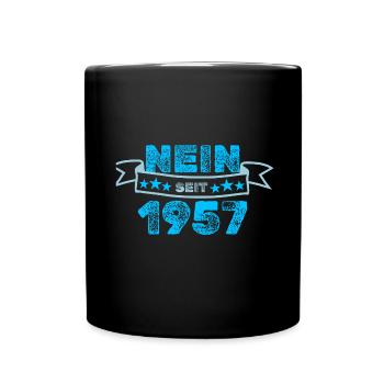Niemals 1957 - Tasse einfarbig - Schwarz - Vorne