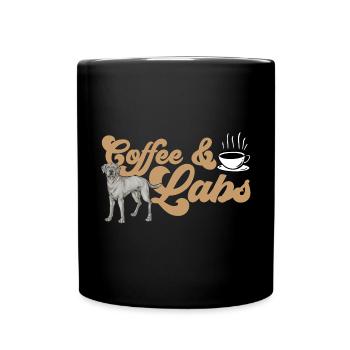 Silver Labrador Retriever Silver Lab - Mug uni - noir - Devant