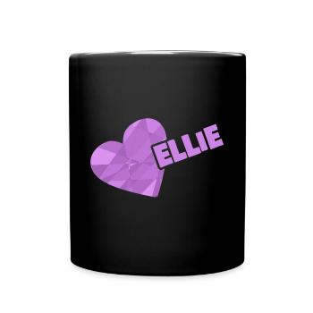 Ellie as a crown - Full Colour Mug - black - Front