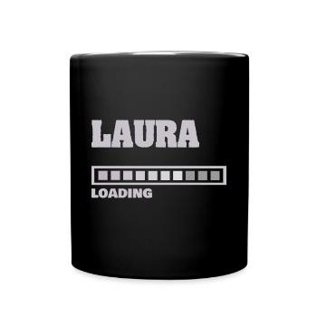 Laura bébé - Mug uni - noir - Devant