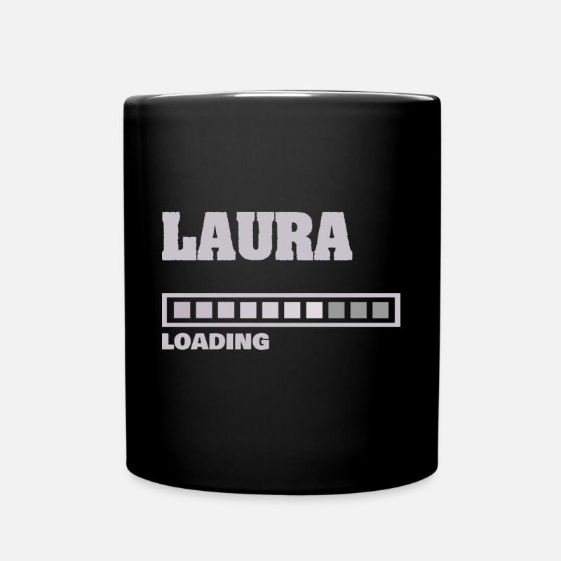 Laura als Baby - Tasse einfarbig - Schwarz