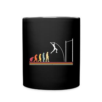 Stabhochspringer-Geschenk - Tasse einfarbig - Schwarz - Vorne