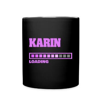 Cadeau pour Karin - Mug uni - noir - Devant