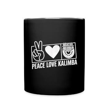 Idiophon Kalimba Geschenk - Tasse einfarbig - Schwarz - Vorne