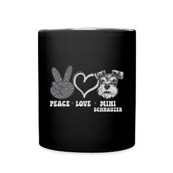 Schnauzer nain Chien Schnauzer - Mug uni - noir - Devant