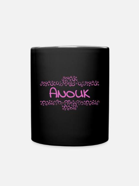 Anouk als Vorname - Tasse einfarbig - Schwarz