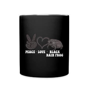 Schwarzer Regenfrosch Breviceps Fuscus Frosch - Tasse einfarbig - Schwarz - Vorne