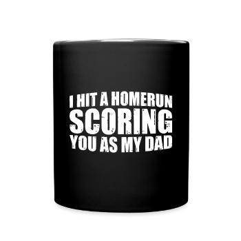 I Hit A Homerun Scoring You As My Dad 4 - Full Colour Mug - black - Front