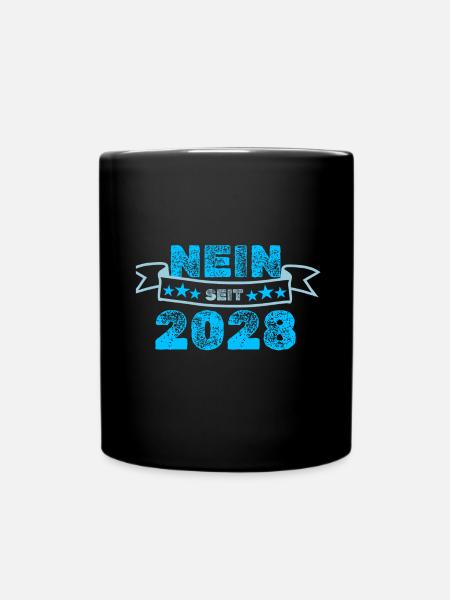 2028 - Tasse einfarbig - Schwarz