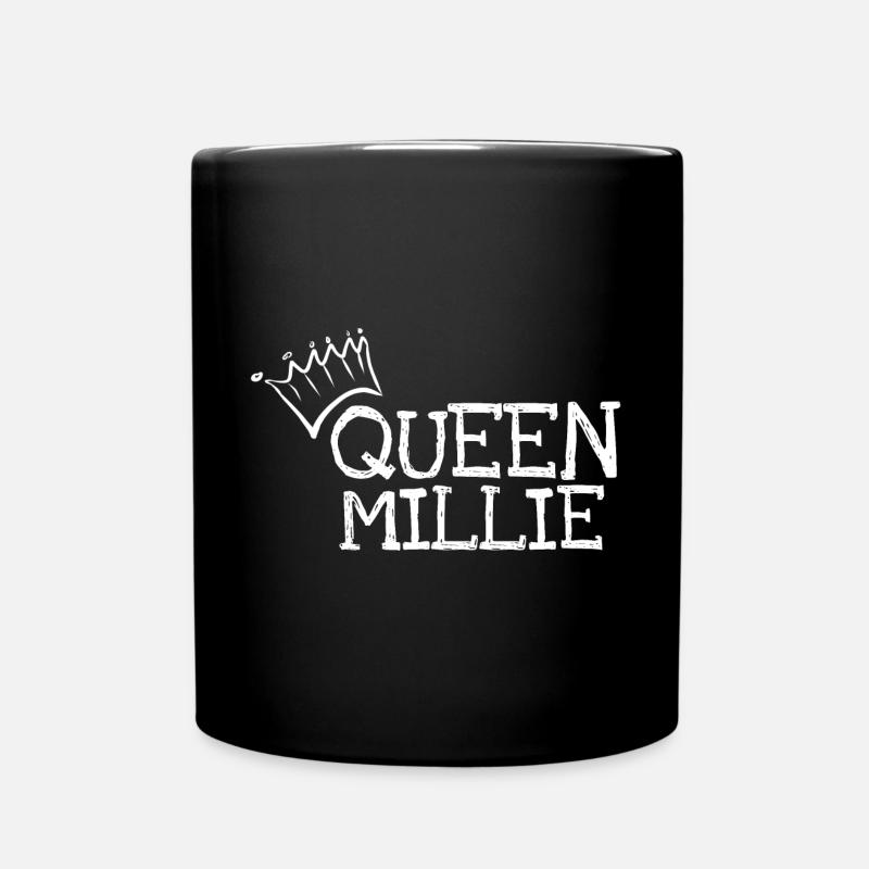 Vorname Millie - Tasse einfarbig - Schwarz