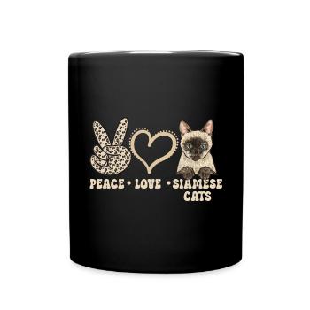Siamese Cat Siamese Cat - Full Colour Mug - black - Front