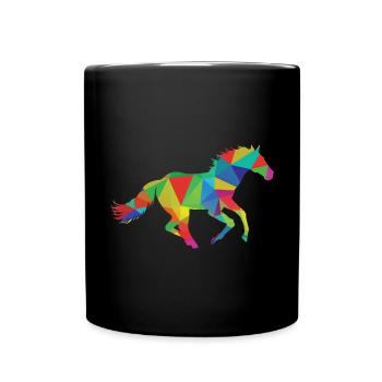 Équitation - Mug uni - noir - Devant