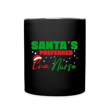 CNA Nursing Quotes Funny Nurse Lovers Cute CNA - Full Colour Mug - black - Front