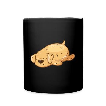 Conception de pomme de terre pour chien pour les amoureux des chiens - Mug uni - noir - Devant