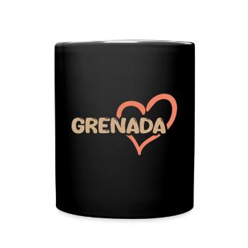 Geschenk für Grenada - Tasse einfarbig - Schwarz - Vorne