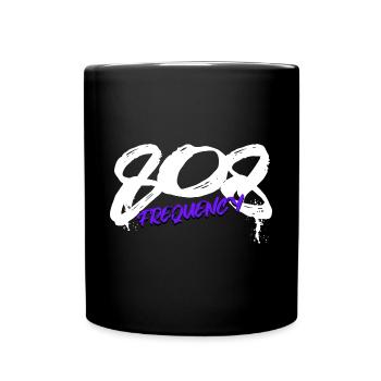808 Synthesizer Analog Drum Machine - Full Colour Mug - black - Front
