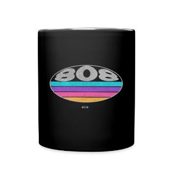 808 Analog SYNTHESIZER Drum Machine - Full Colour Mug - black - Front