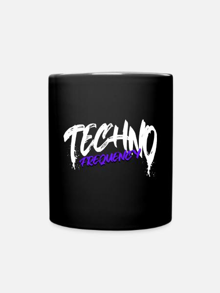 Techno - Mug uni - noir