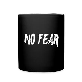 Keine Angst - Tasse einfarbig - Schwarz - Vorne