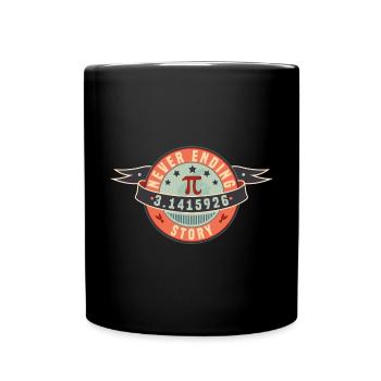 Une histoire sans fin pi calcul mathématique - Mug uni - noir - Devant