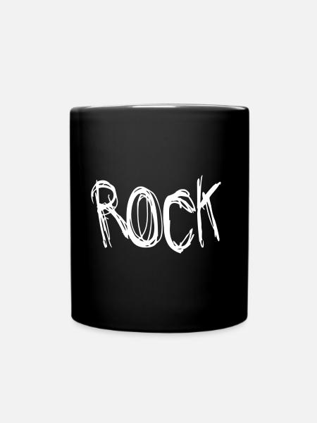 rock - Mug uni - noir