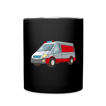 Ambulance Ambulance Paramedic Emergency Doctor - Full Colour Mug - black - Front
