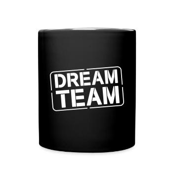 dream team stamp - Full Colour Mug - black - Front