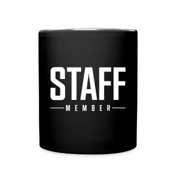 staff member - Full Colour Mug - black - Front