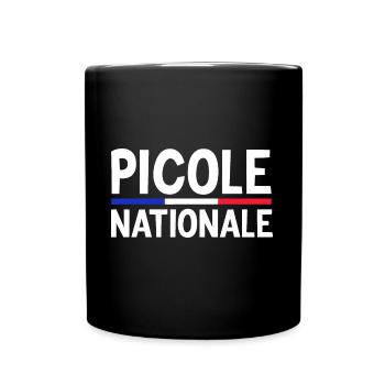 Picole Nationale Cadeau Humour Personnalisé - Mug uni - noir - Devant
