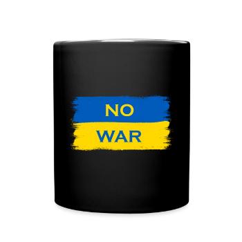 Pas de guerre Ukraine Drapeau - Mug uni - noir - Devant