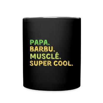 cadeau homme papa barbu humour - Mug uni - noir - Devant