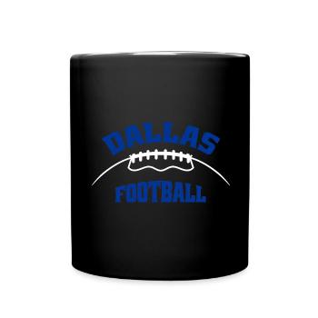 Dallas Football - Tasse einfarbig - Schwarz - Vorne
