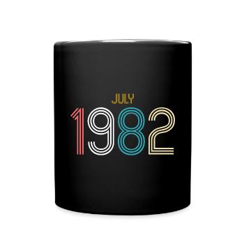 Juli 1982 - 40. Geburtstag Geschenk. Awesome. - Tasse einfarbig - Schwarz - Vorne