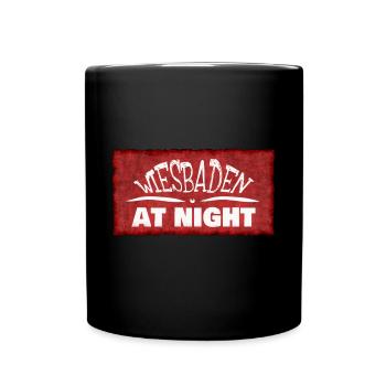 Wiesbaden - Tasse einfarbig - Schwarz - Vorne
