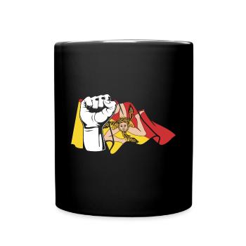 Faust Sizilianer Sicilia Sizilien - Tasse einfarbig - Schwarz - Vorne