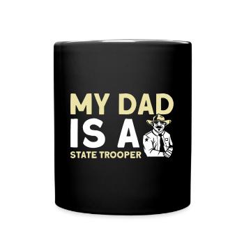 Papa Policier Du Service de Police Policier - Mug uni - noir - Devant