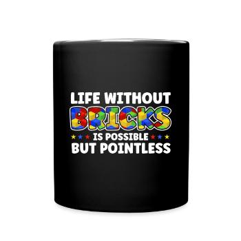 Building block Terminal block Block - Full Colour Mug - black - Front
