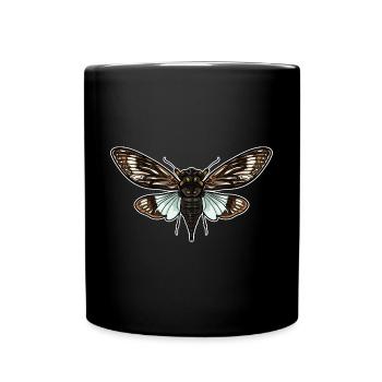 Cicada Colorful - Full Colour Mug - black - Front