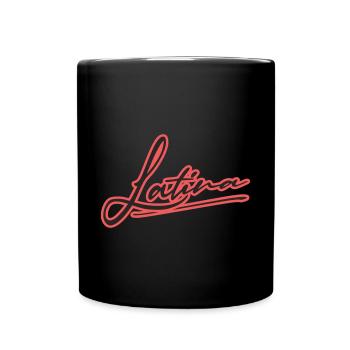 latina latin femme pouvoir plage d’été sexy - Mug uni - noir - Devant