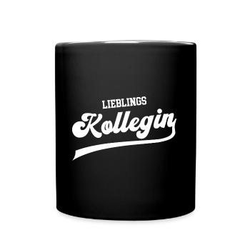 Lieblingskollegin beste Kollegin Arbeitskollegin - Tasse einfarbig - Schwarz - Vorne