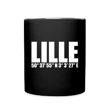 Lille Koordinaten - Tasse einfarbig - Schwarz - Vorne