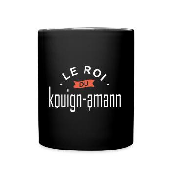 roi du kouign amann Chef patisserie bretagne - Mug uni - noir - Devant