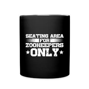 Zoowärter - Tasse einfarbig - Schwarz - Vorne