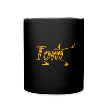 Geschenkidee Tom - Tasse einfarbig - Schwarz - Vorne