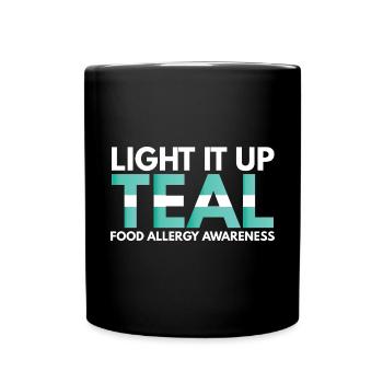 One Bite All It Takes Food Allergy Awareness - Full Colour Mug - black - Front