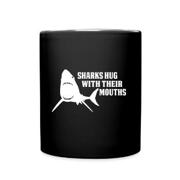 Requins - Mug uni - noir - Devant