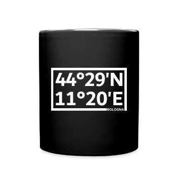 Bologna Coordinates - Full Colour Mug - black - Front