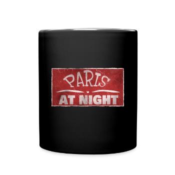 Ville de Paris de nuit - Mug uni - noir - Devant
