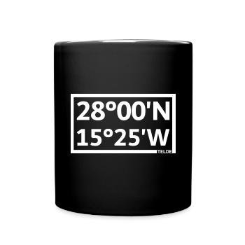 Coordonnées Telde - Mug uni - noir - Devant