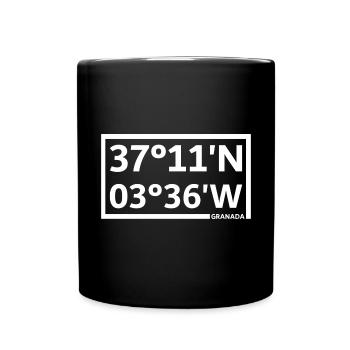 Granada Coordinates - Full Colour Mug - black - Front